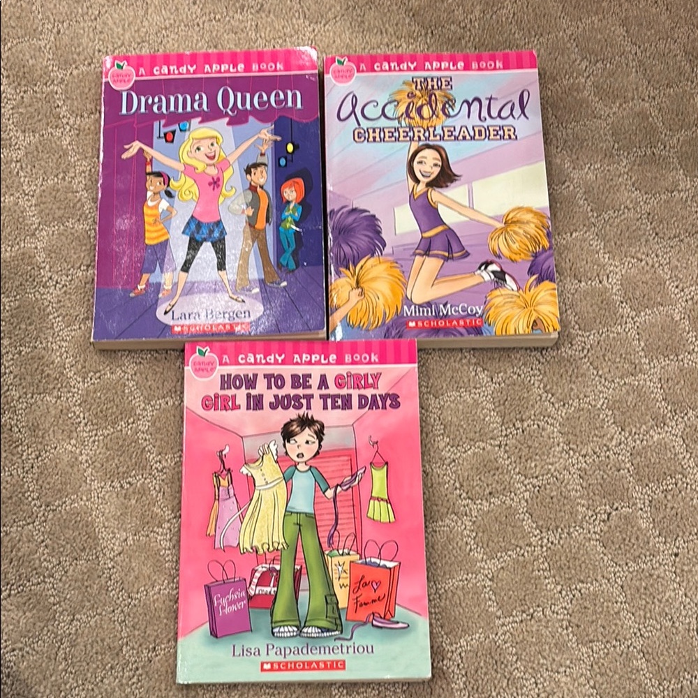 3 Candy Apple Books. Drama Queen, The Accidental Cheerleader,How to Be a Girly